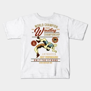 Retro Wrestling Kids T-Shirt